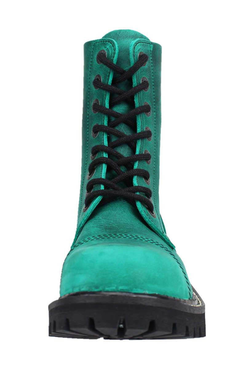 Angry Itch 8 Loch Stiefel Vintage Emerald