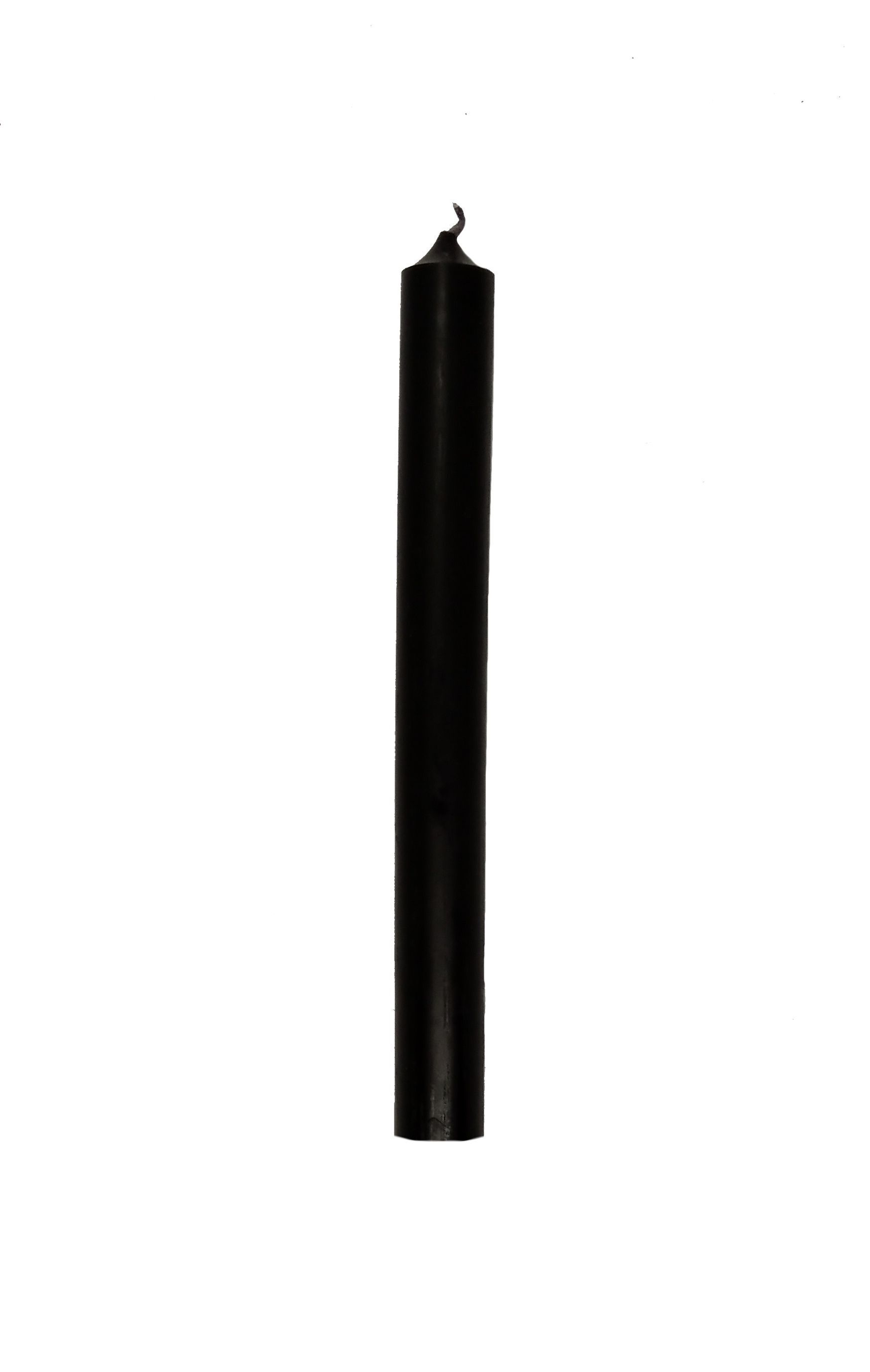 Schwarze Kerze 18cm