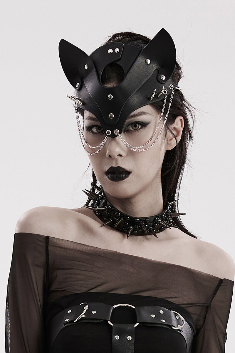 Punk Rave Maske Deadly Kitty