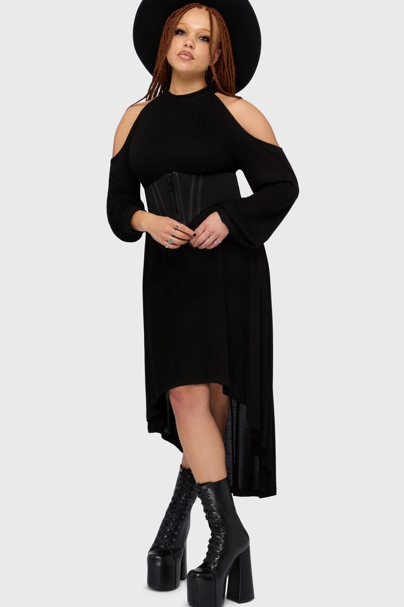 Killstar Kihilist Kleid Cold Obsidienne