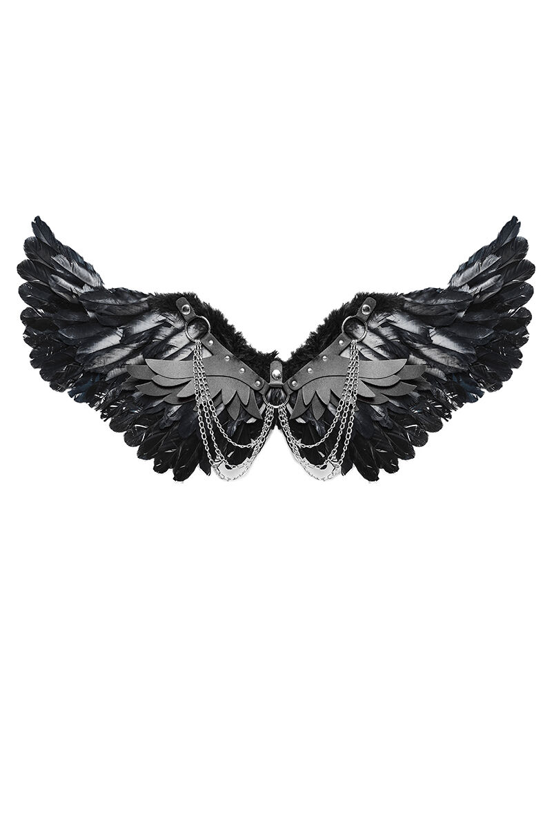 Punk Rave Harness Black Wings