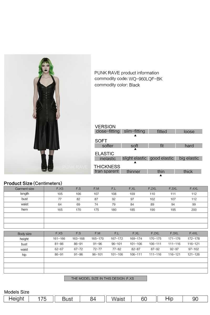 Punk Rave Kleid Black Sigil