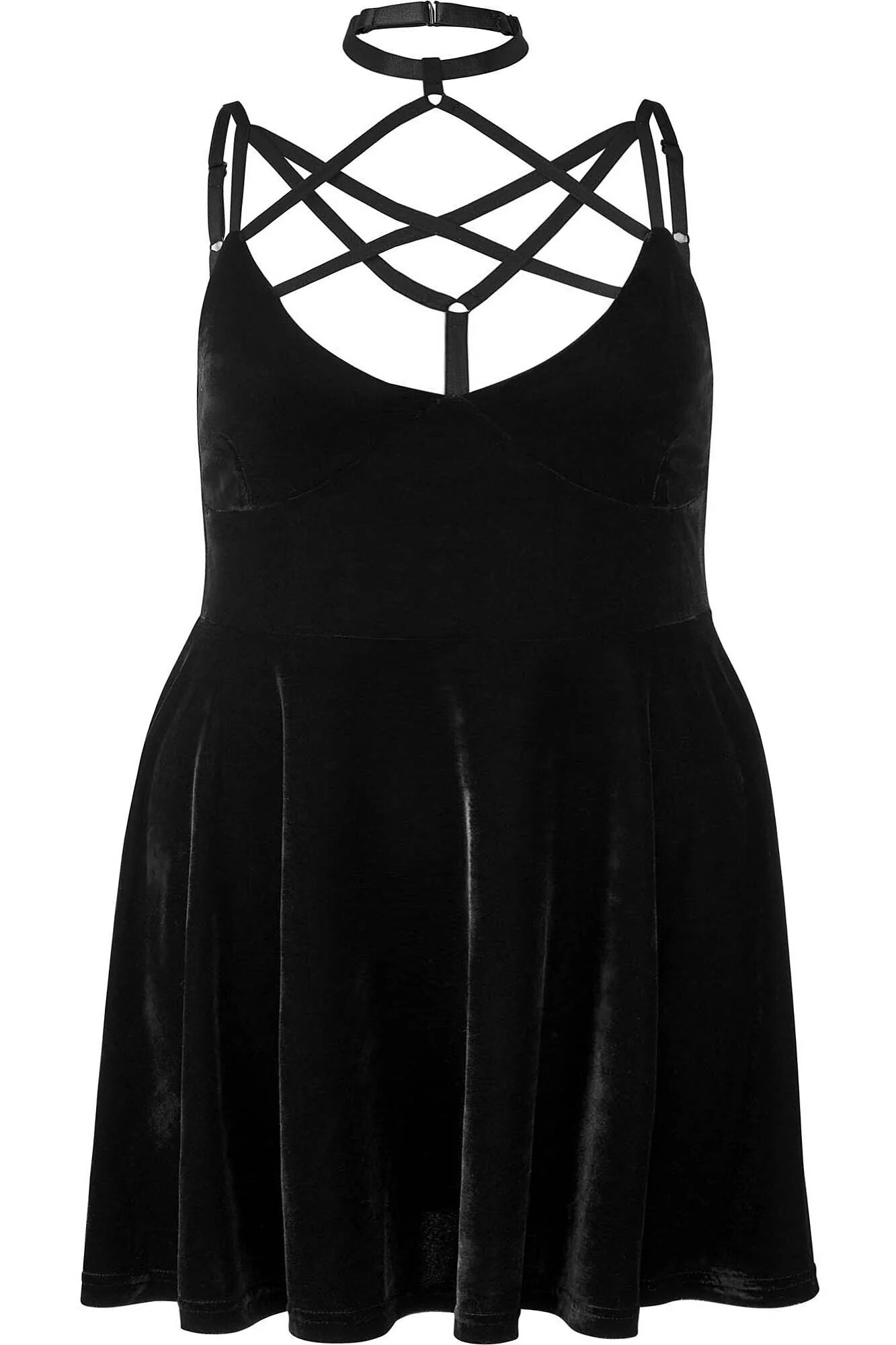 Killstar Kleid Magica Black Velvet