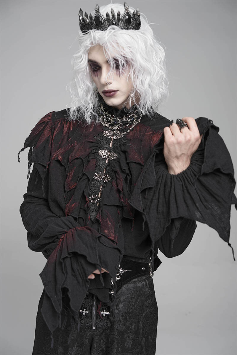 Devil Fashion Hemd Crimson Stain