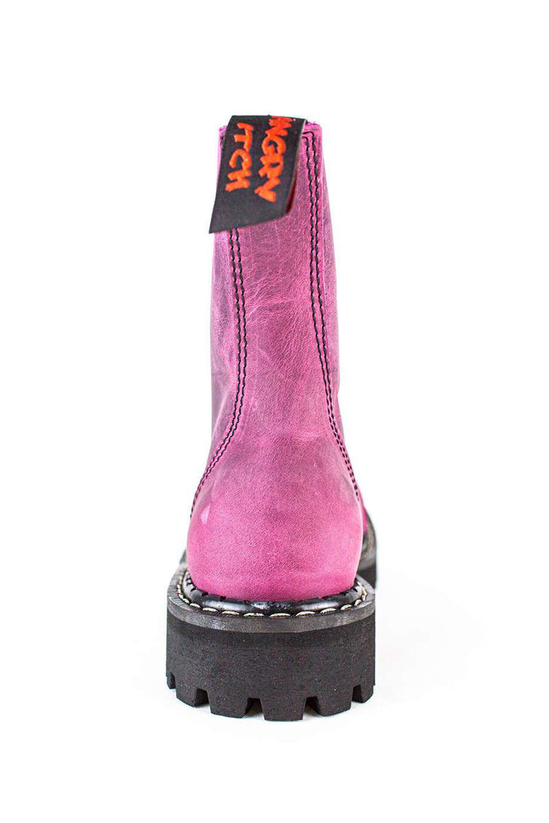 Angry Itch 8 Loch Stiefel Vintage Pink