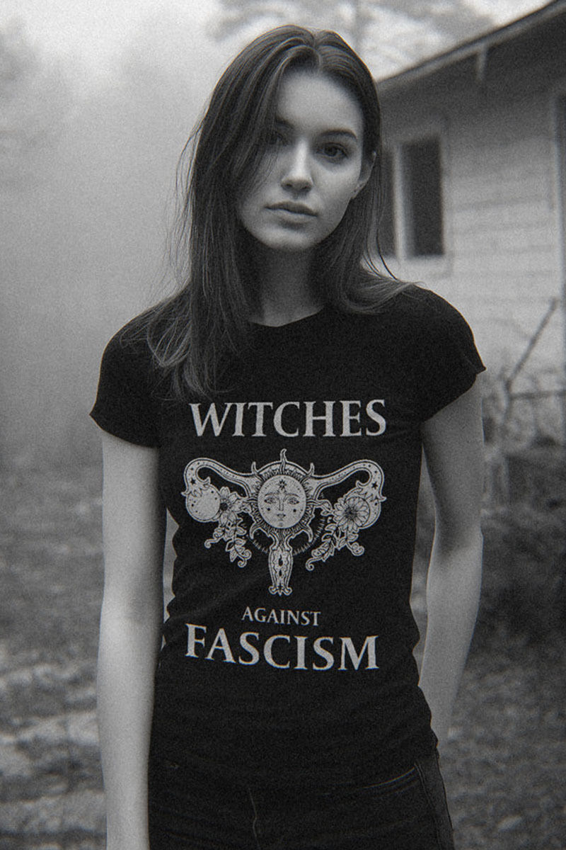 Send Me To Hell Shirt Witches Against Fascism Girlie