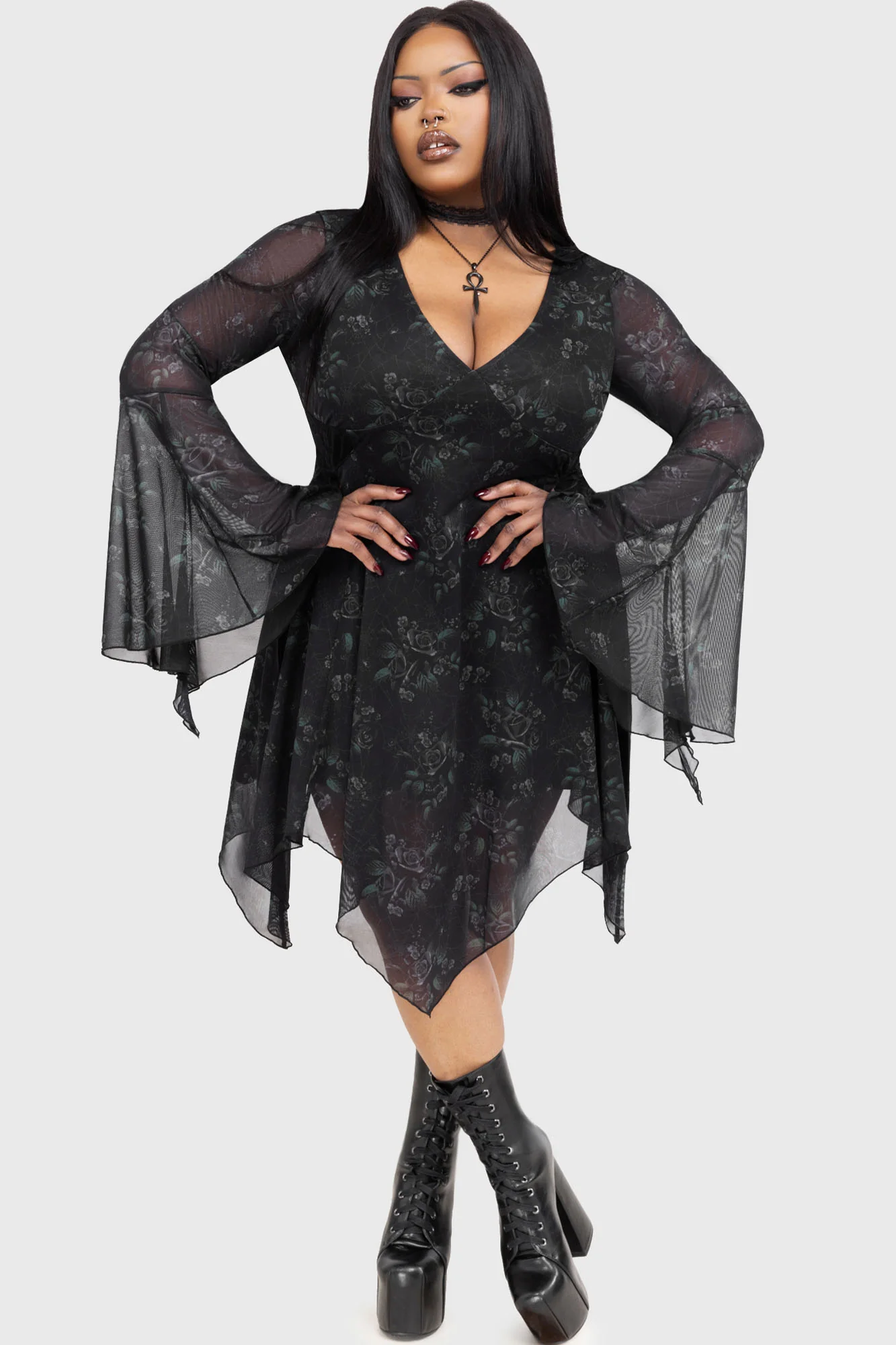 Killstar Kleid Nocturnal Grove XXL