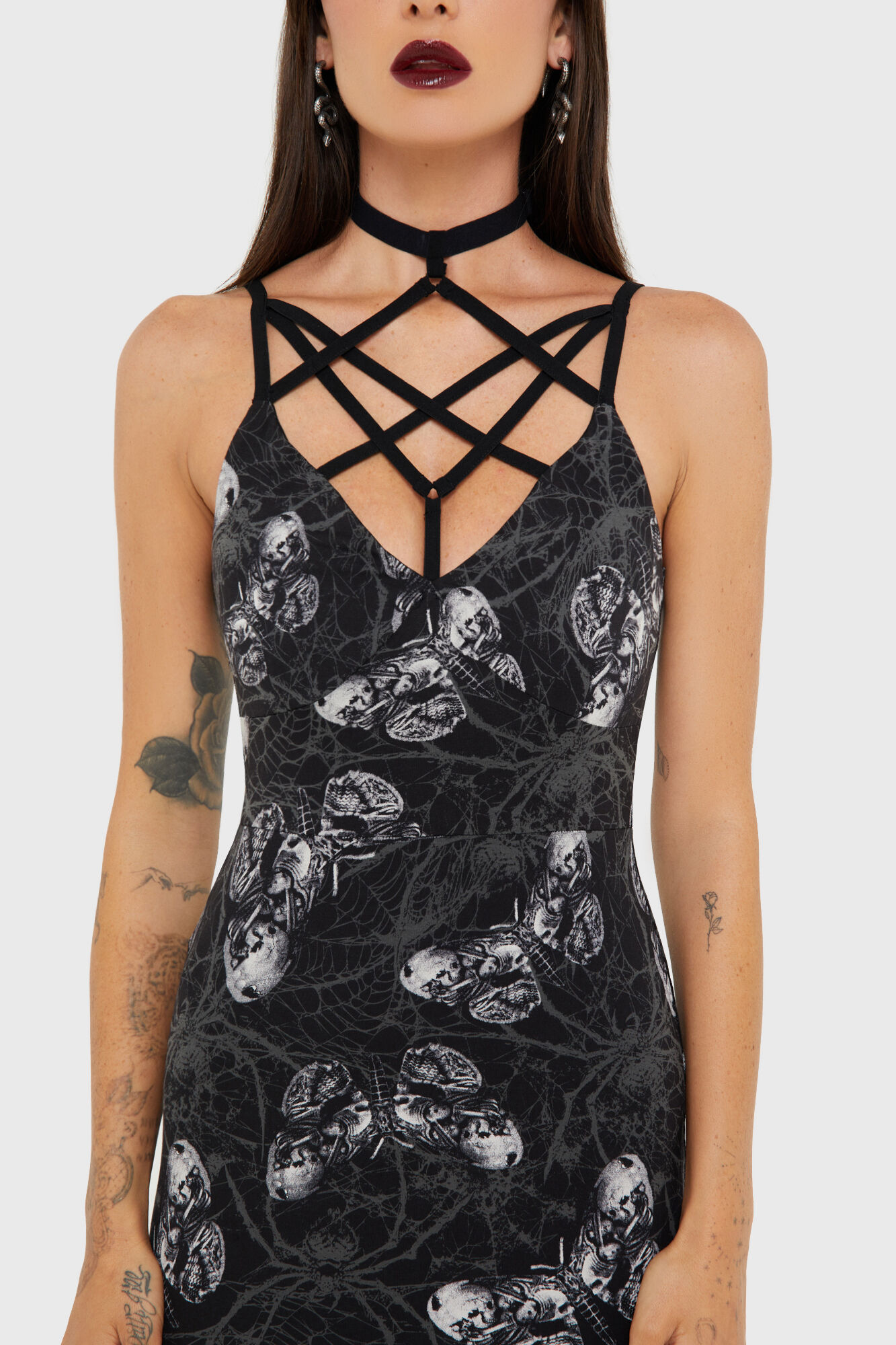 Killstar Maxi Kleid Spidrasica's Web