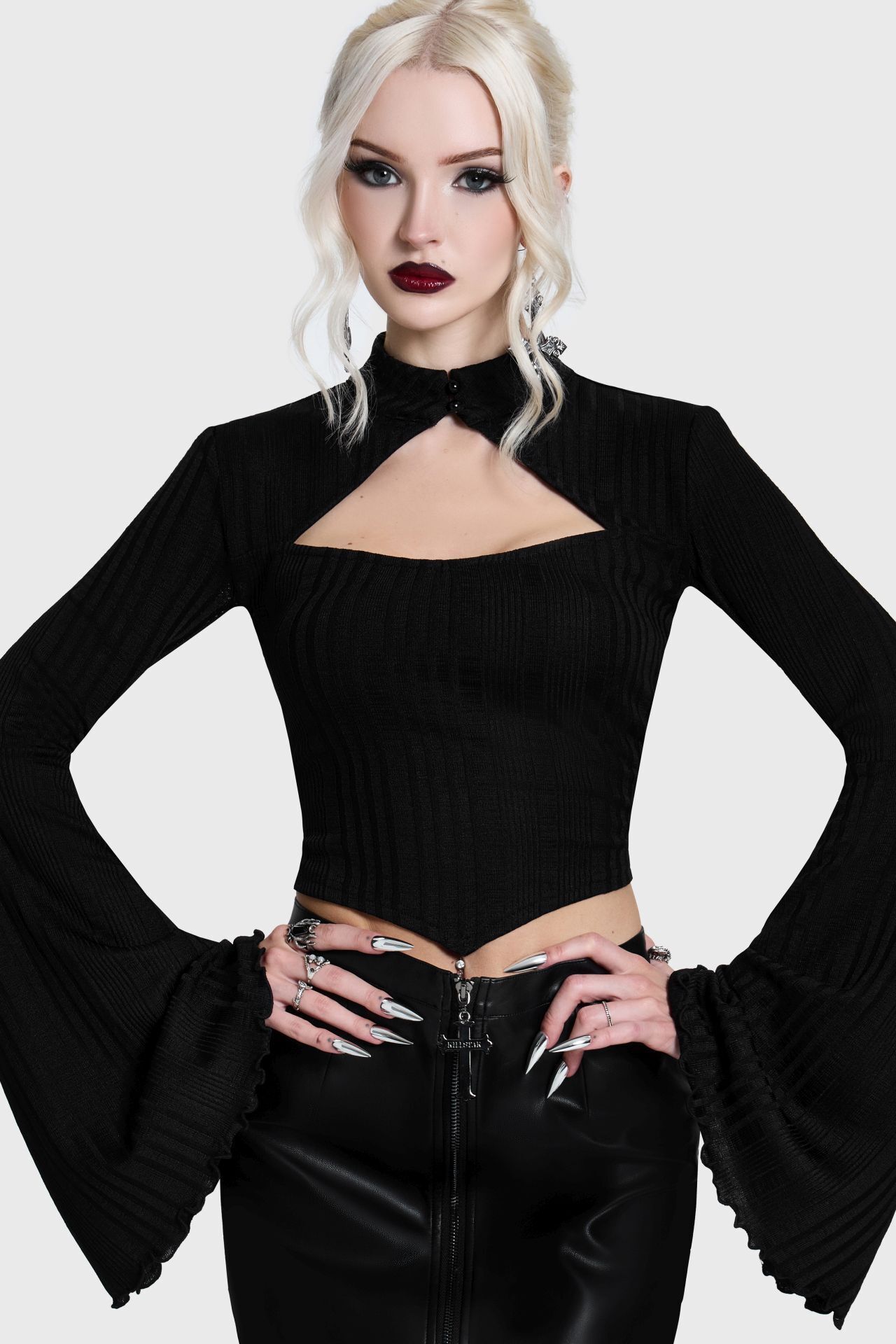 Killstar Kihilist Longsleeve Noir Cut Out