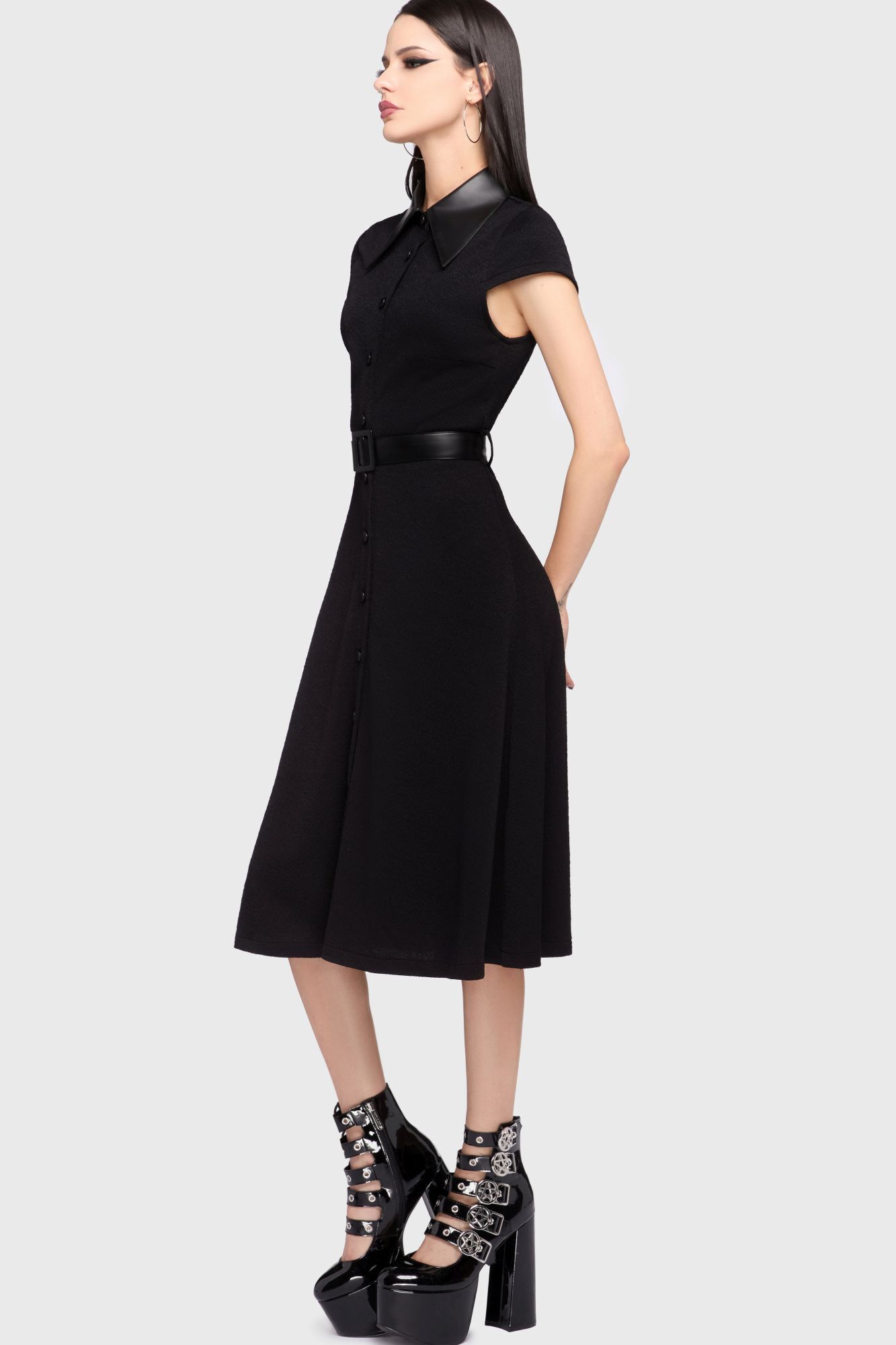 Killstar Kihilist Kleid Collar Obsidienne
