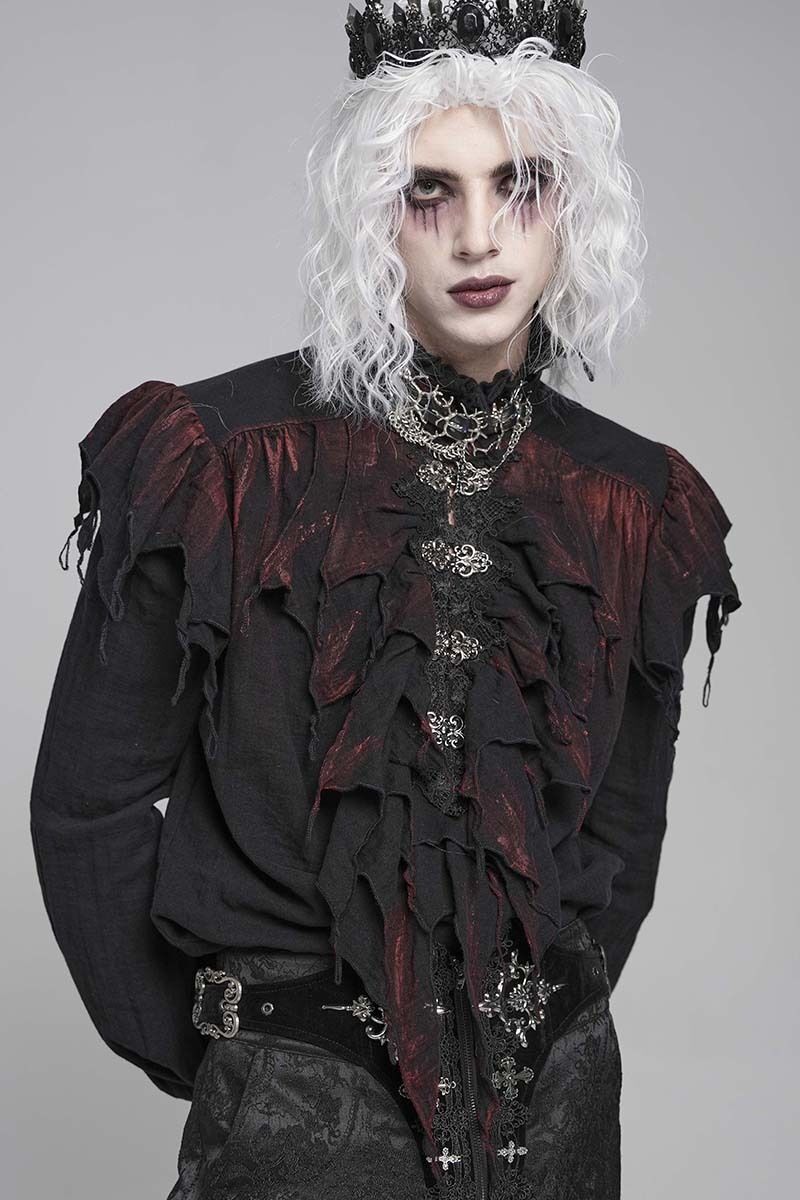 Devil Fashion Hemd Crimson Stain