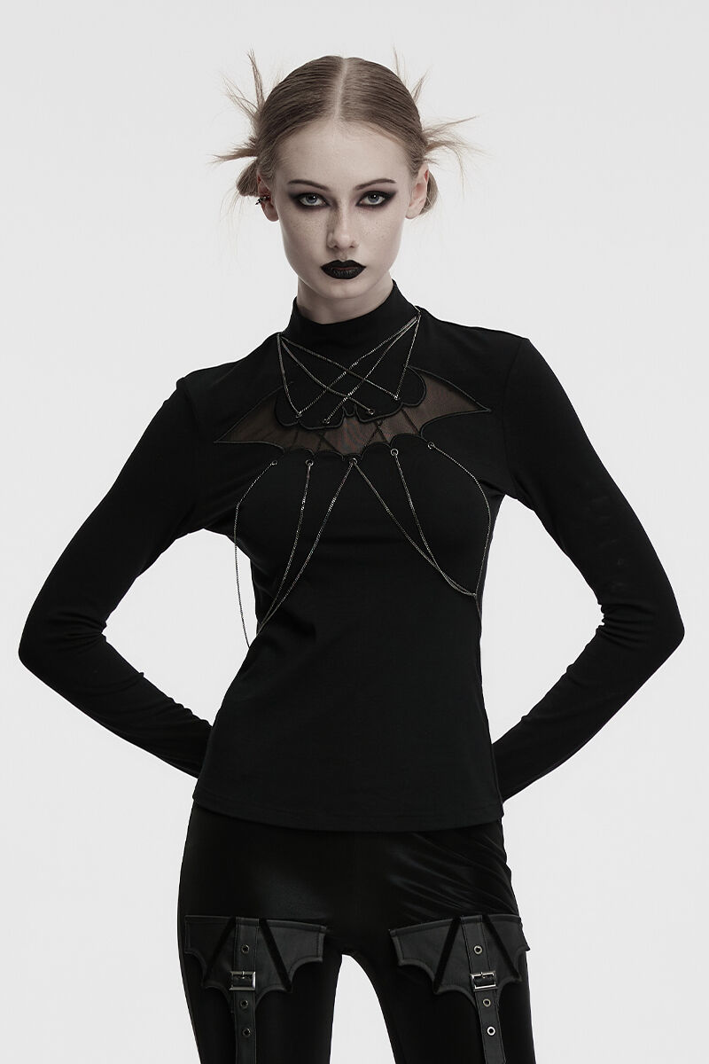 Punk Rave Longsleeve Chained Bat