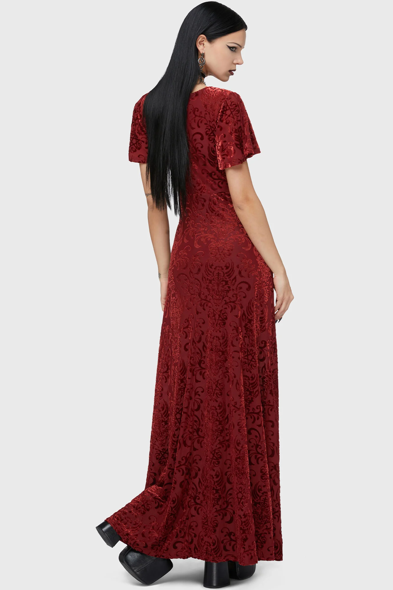 Killstar Maxi Kleid Crimson Bloodlust