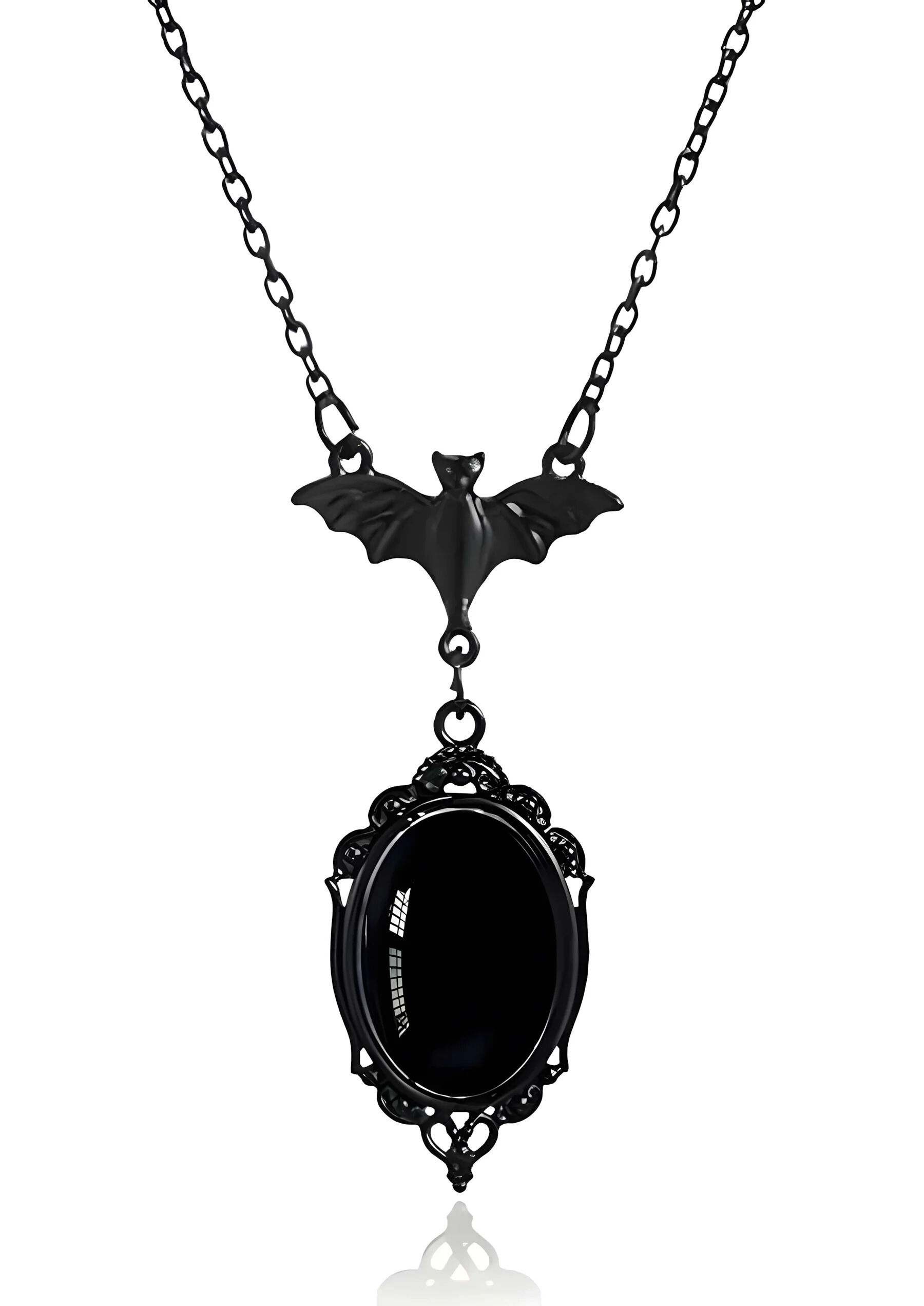 Easure Halskette Black Bat Stone