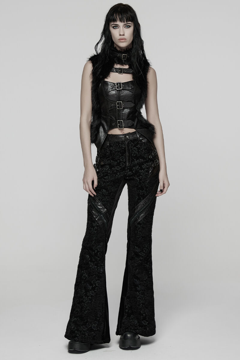 Punk Rave Schlaghose Morticia's Garden