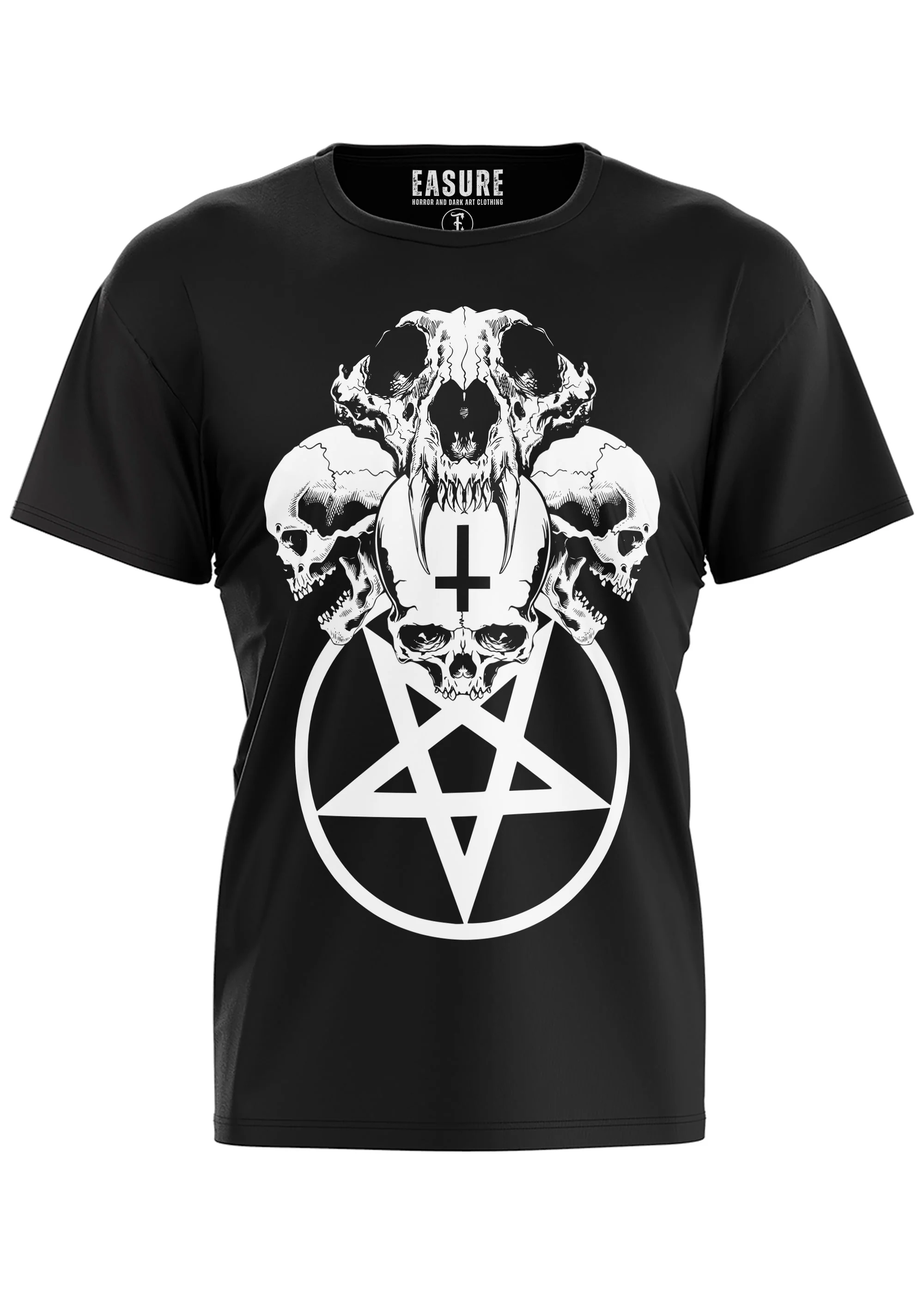 Easure Shirt Skull Pentagram Kids