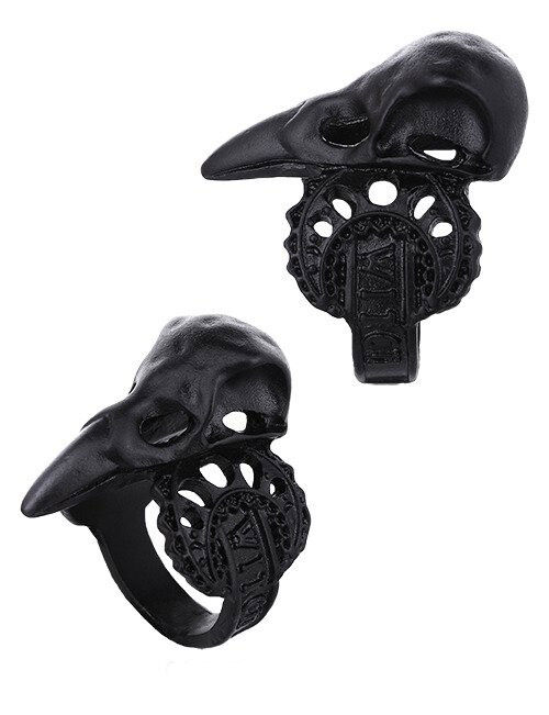 Restyle Ring Witch Crow Black