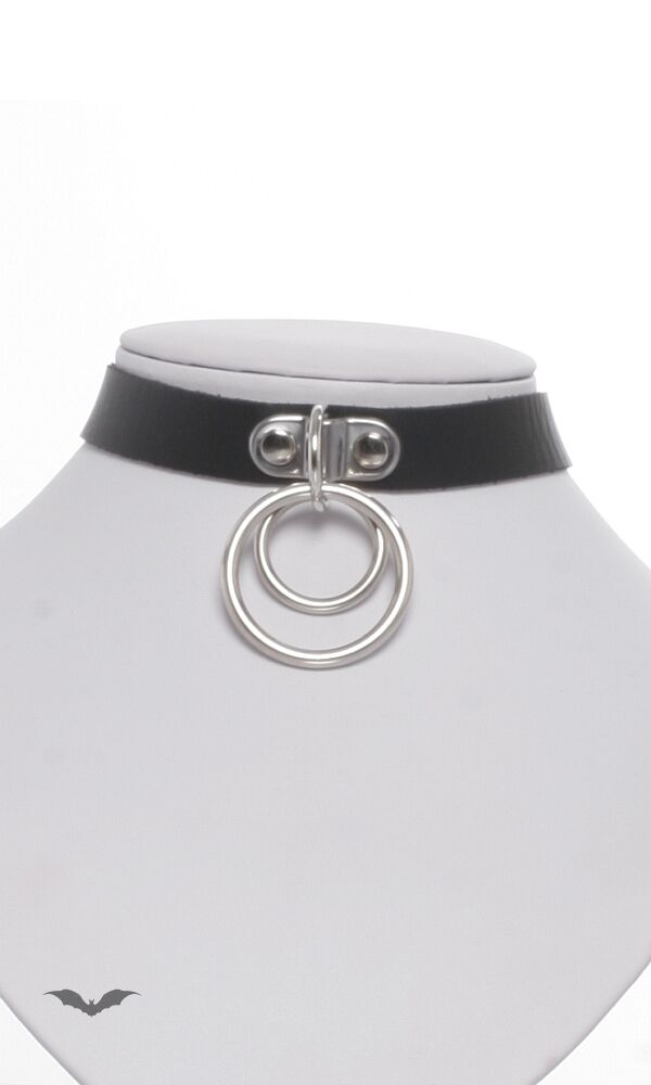 Queen of Darkness Halsband Double Rings