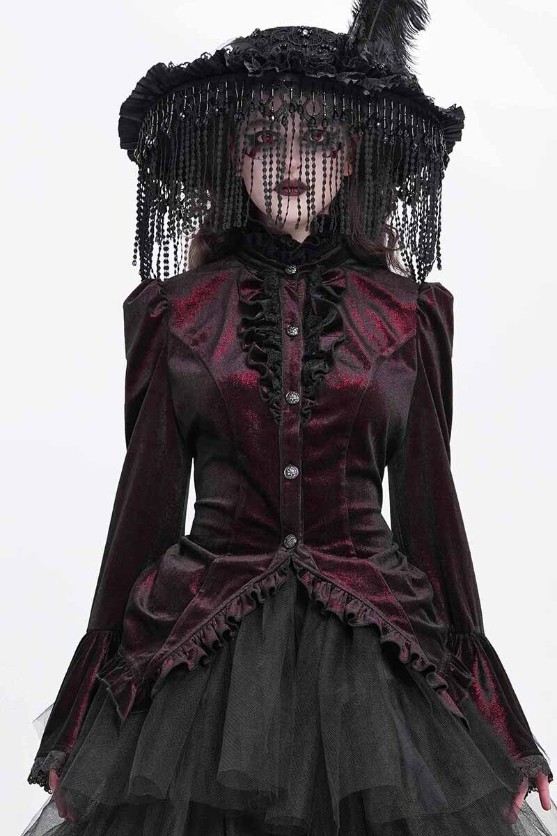 Devil Fashion Bluse Elina Red
