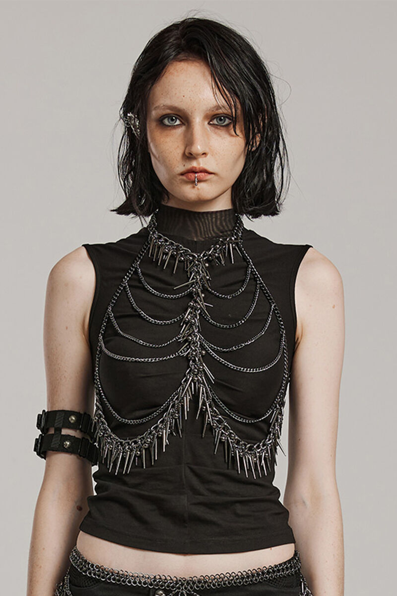 Punk Rave Harness Darkened Icicle