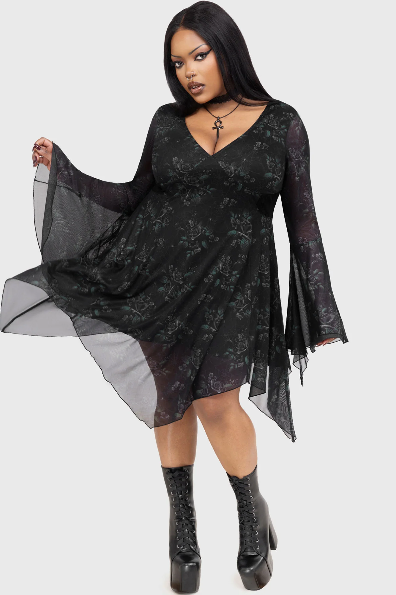 Killstar Kleid Nocturnal Grove XXL