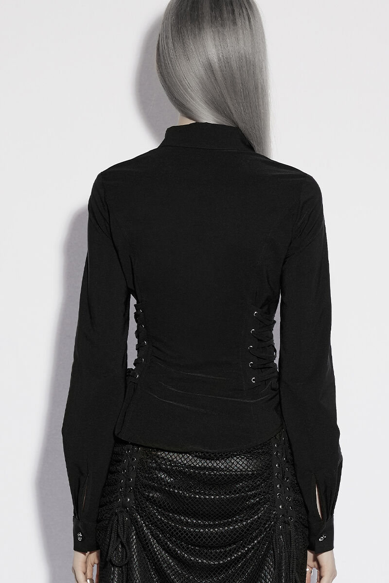 Punk Rave Bluse Noctis Cross