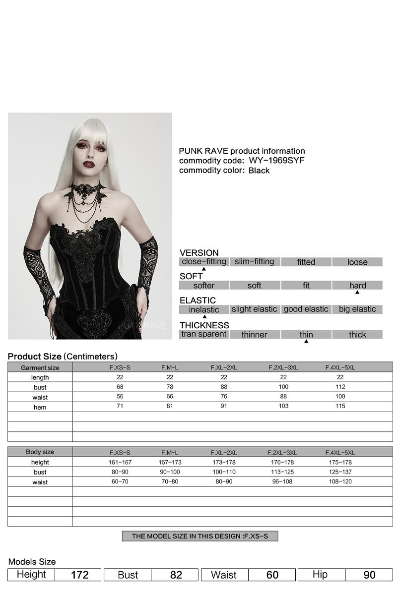 Punk Rave Korsett Corvina