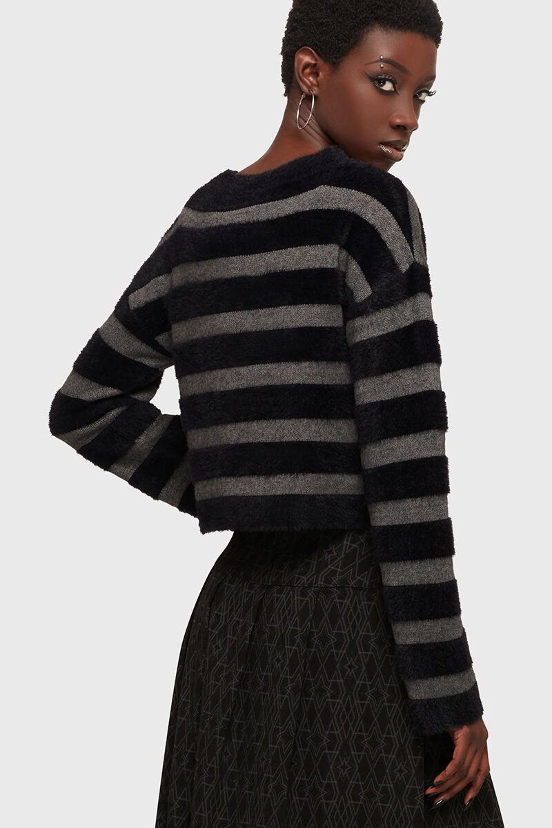 Killstar Kihilist Pullover Stormstripe