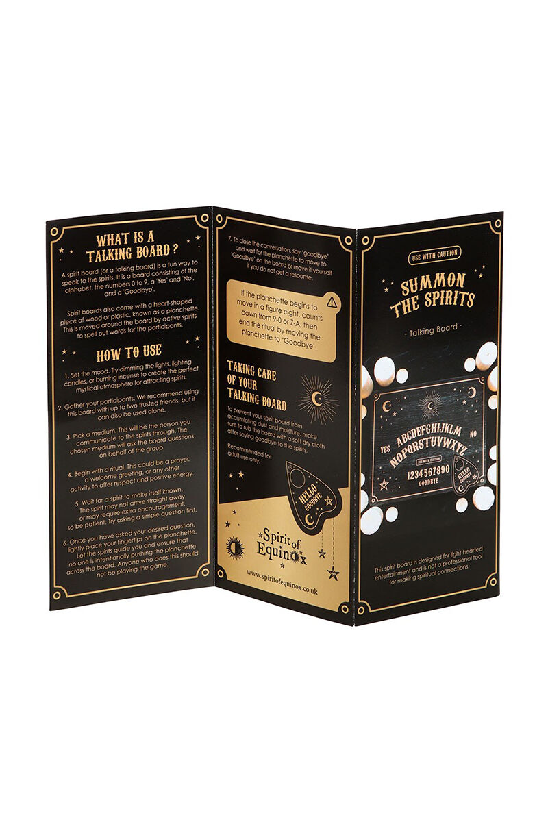 Spirit of Equinox Ouija Brett Black