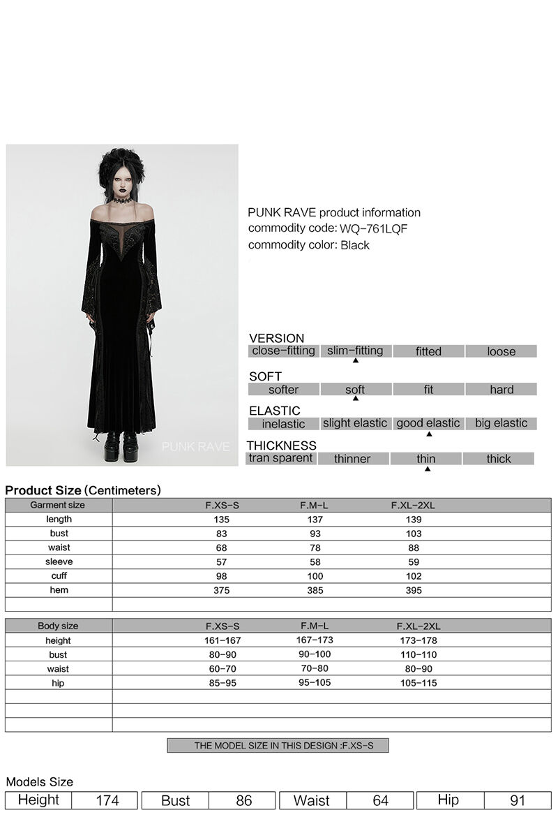 Punk Rave Kleid Aubrette