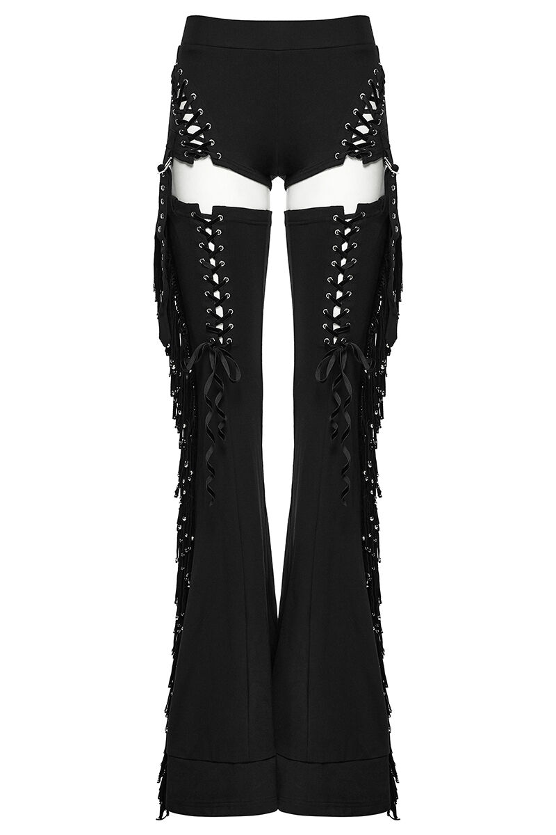 Punk Rave Schlaghose Siren Fringe