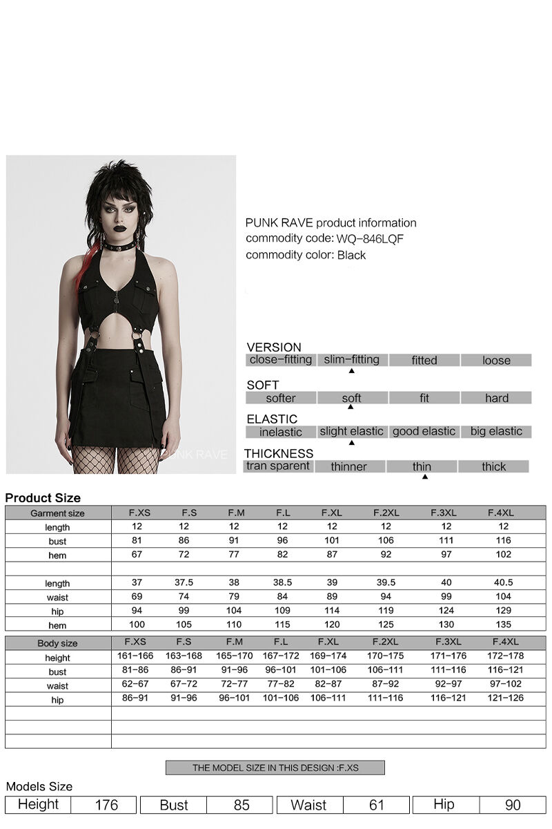 Punk Rave Kleid Cryptkiss
