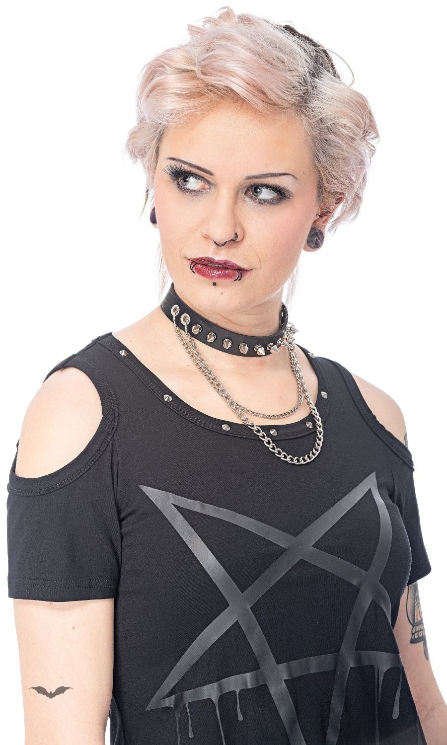 Queen of Darkness Halsband Double Chains