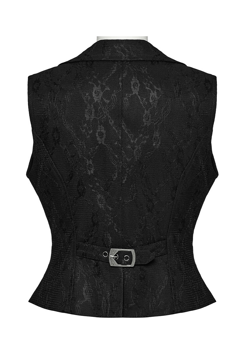 Punk Rave Weste Midnight Ruffle