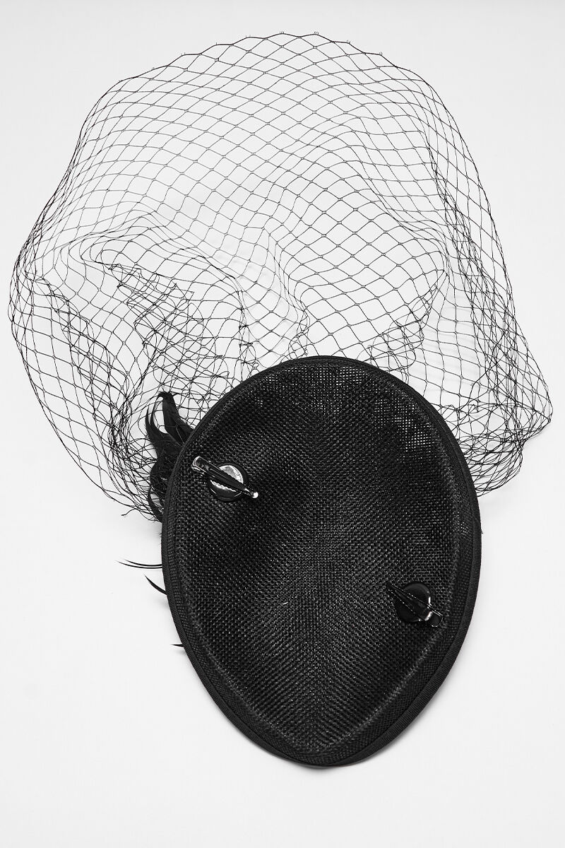 Punk Rave Fascinator Veiled Sorrow