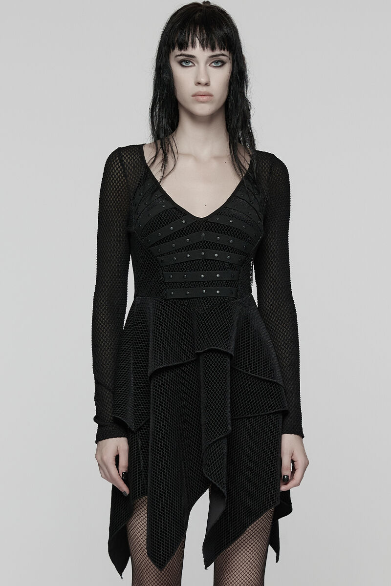 Punk Rave Kleid Obsidian Serpent