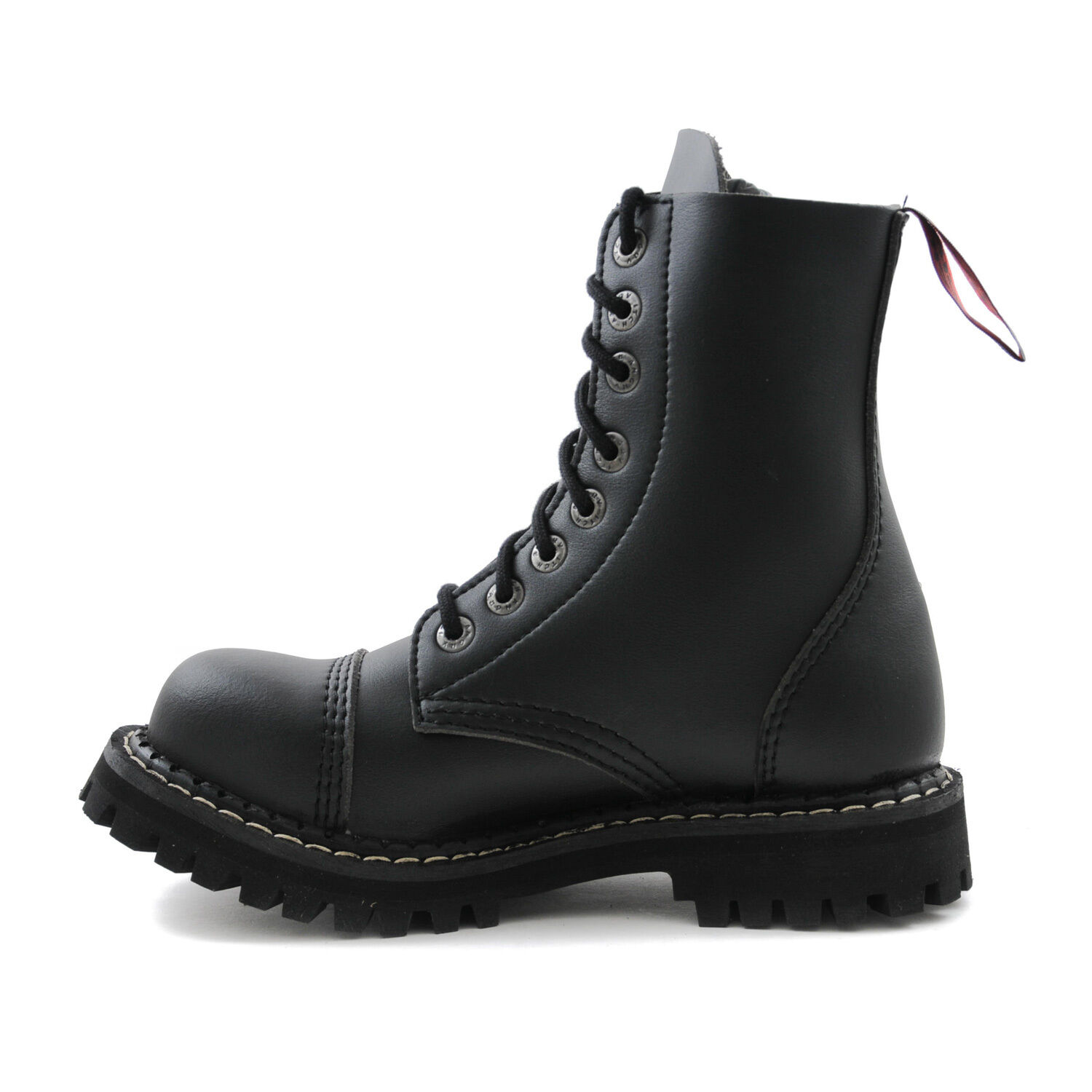 Angry Itch 8 Loch Stiefel Vegan Schwarz