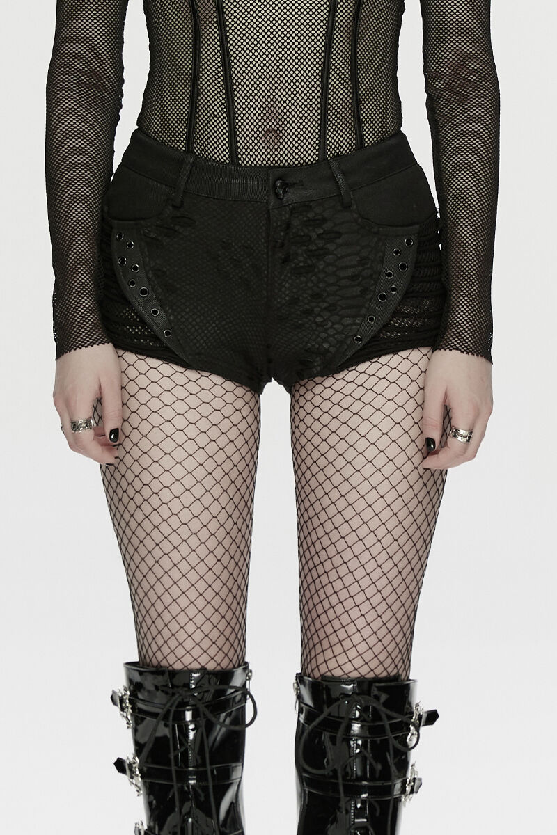 Punk Rave Shorts Shadow Cage