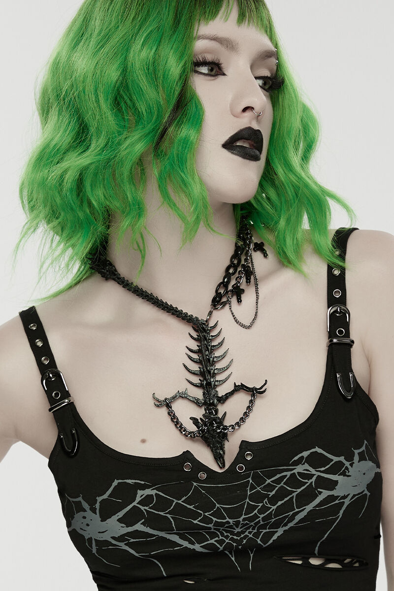 Punk Rave Halskette Dragon Bone