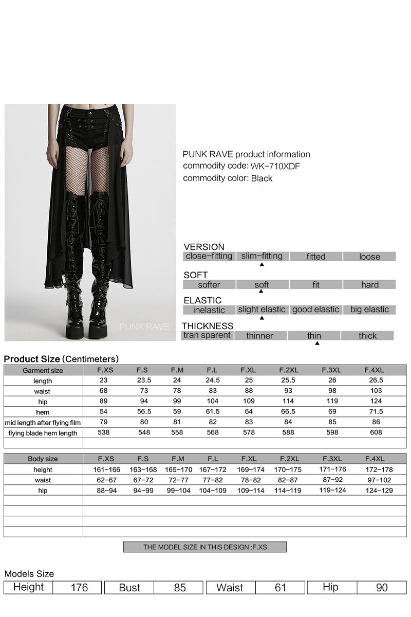 Punk Rave Shorts Gravebound