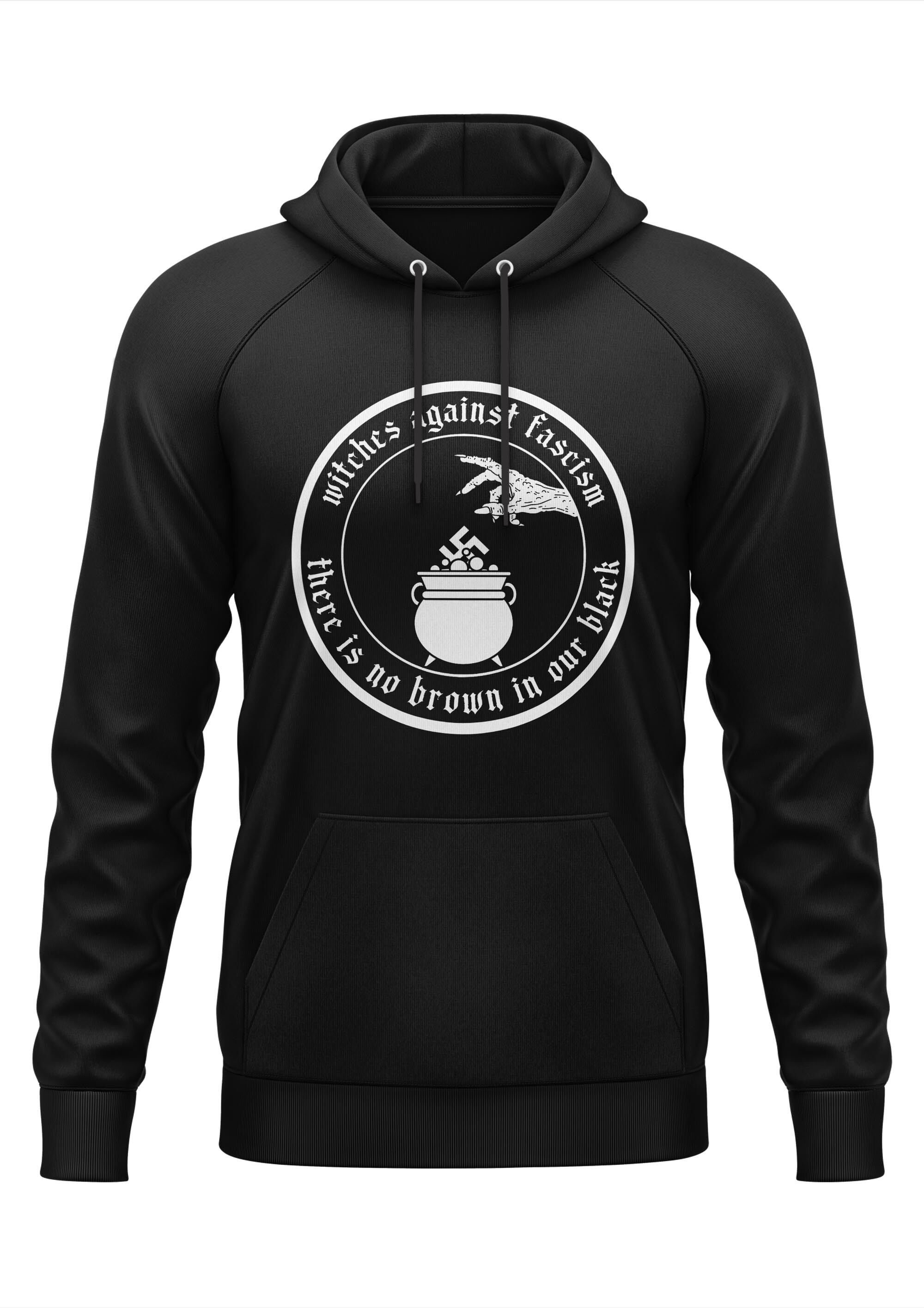Easure Hoodie Witches Brew Against Fascism