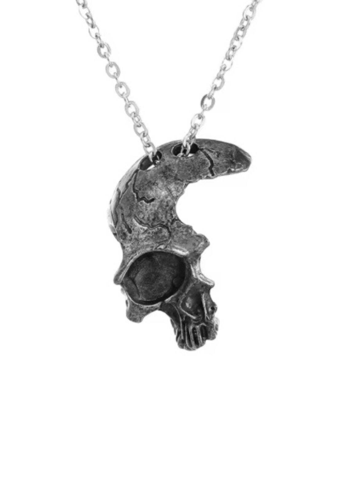 Easure Halskette Half Skull