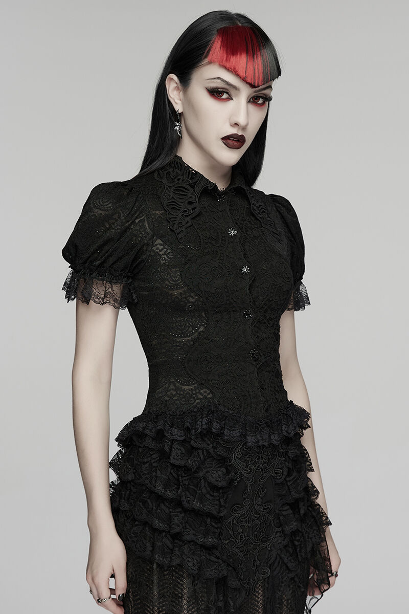 Punk Rave Bluse Lenora Lace
