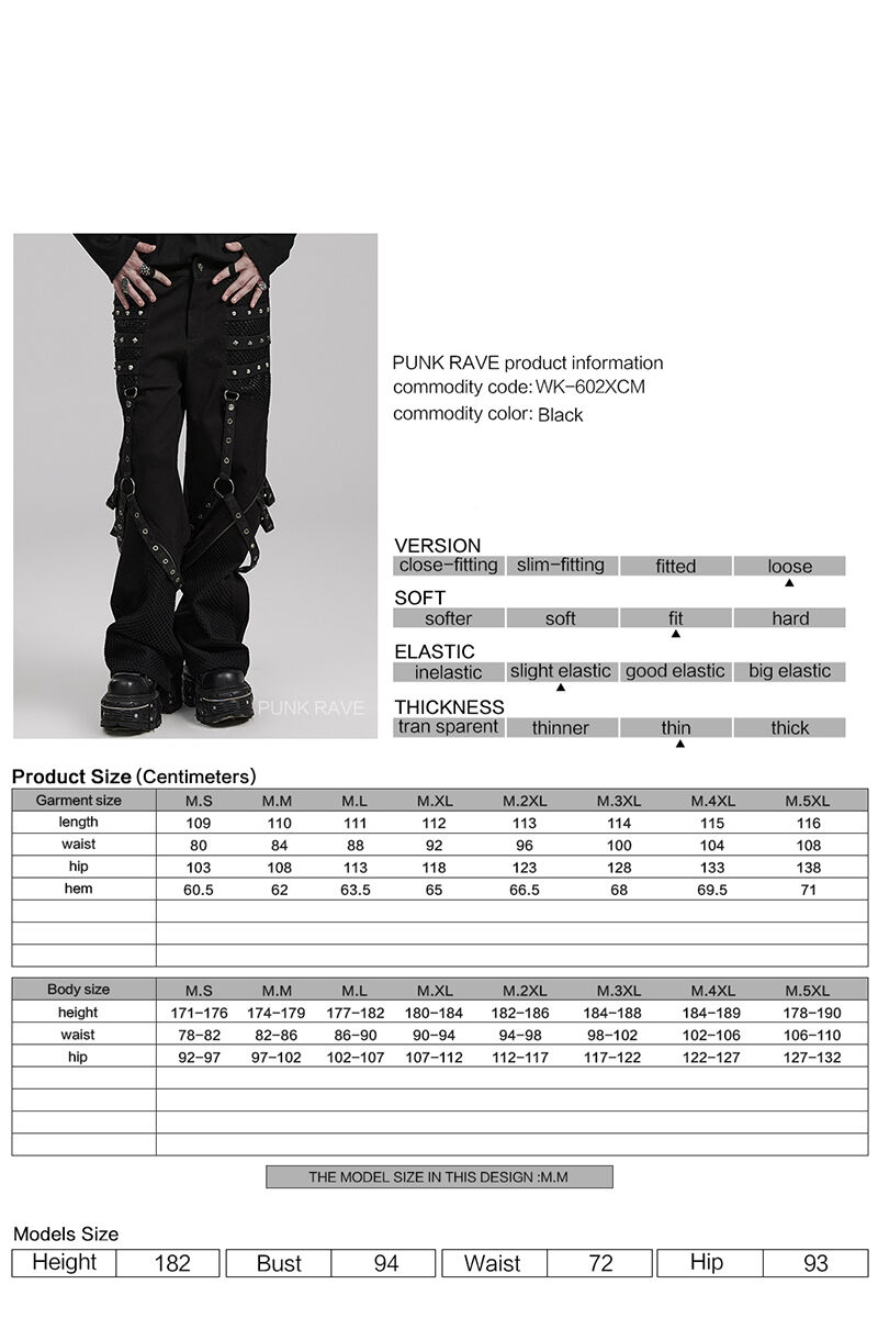 Punk Rave Hose Dark Forge