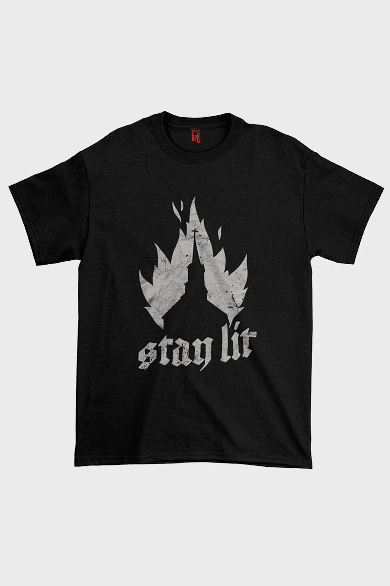 Send Me To Hell Shirt Stay Lit Church