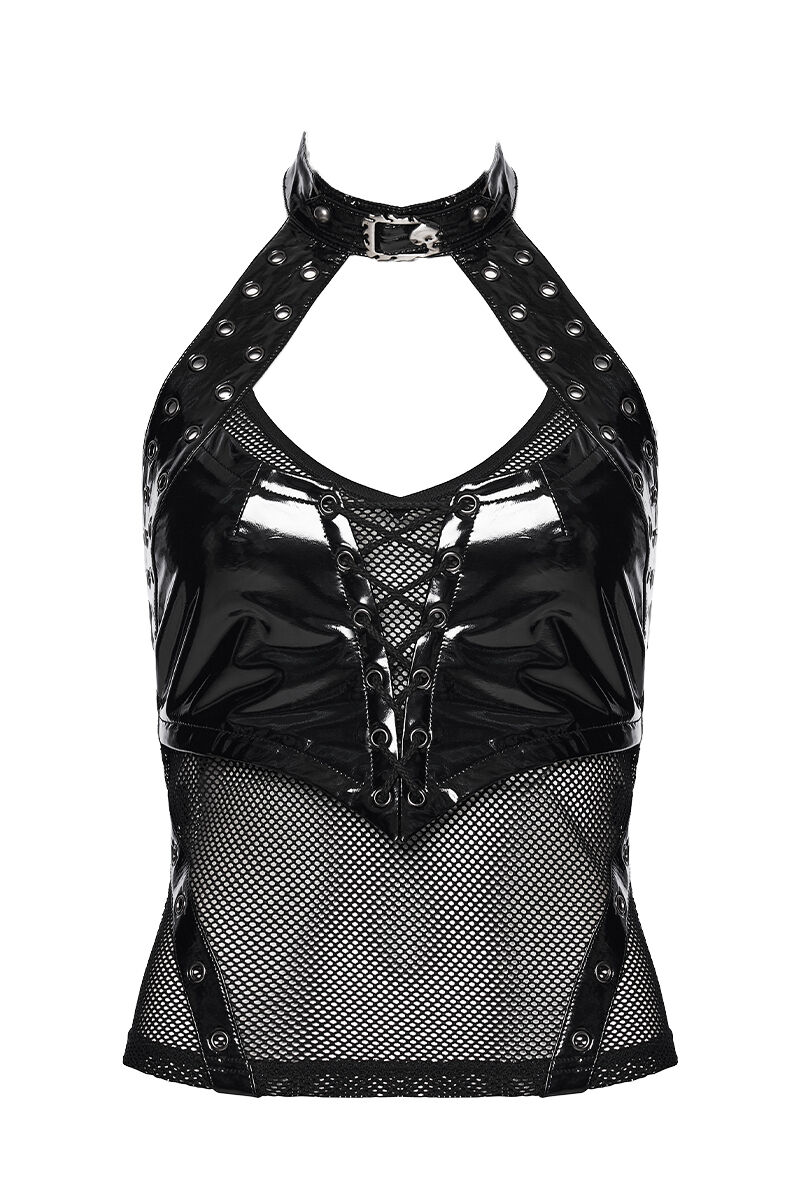 Punk Rave Top Toxic Bloom
