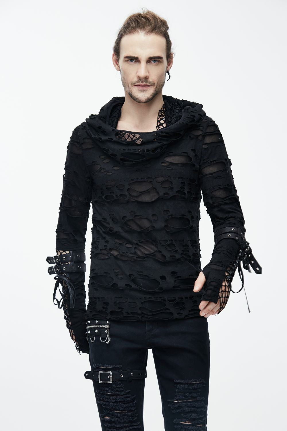 Devil Fashion Longsleeve Ripped Net