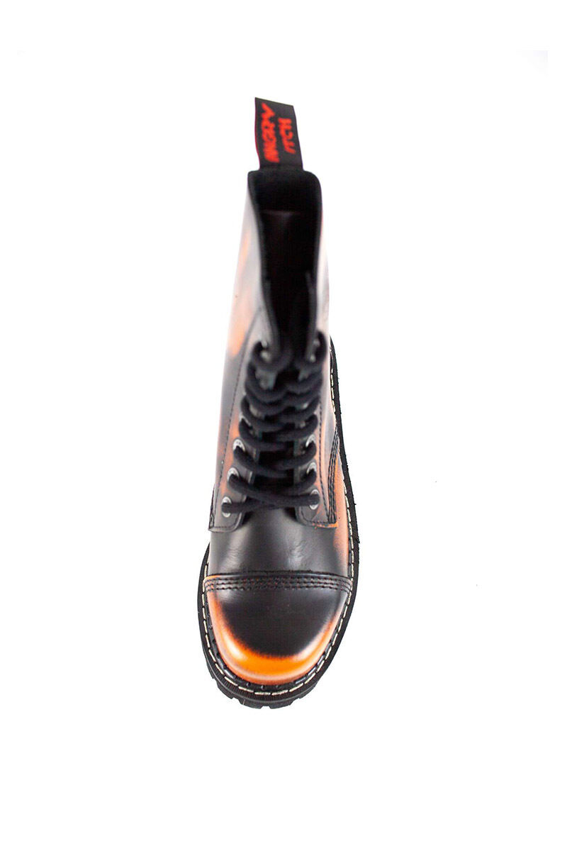 Angry Itch 8 Loch Stiefel Orange Rub Off