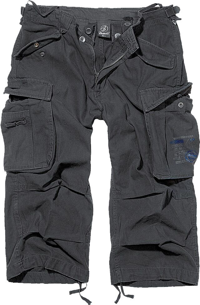 Brandit Shorts Industry Vintage 3/4 Schwarz