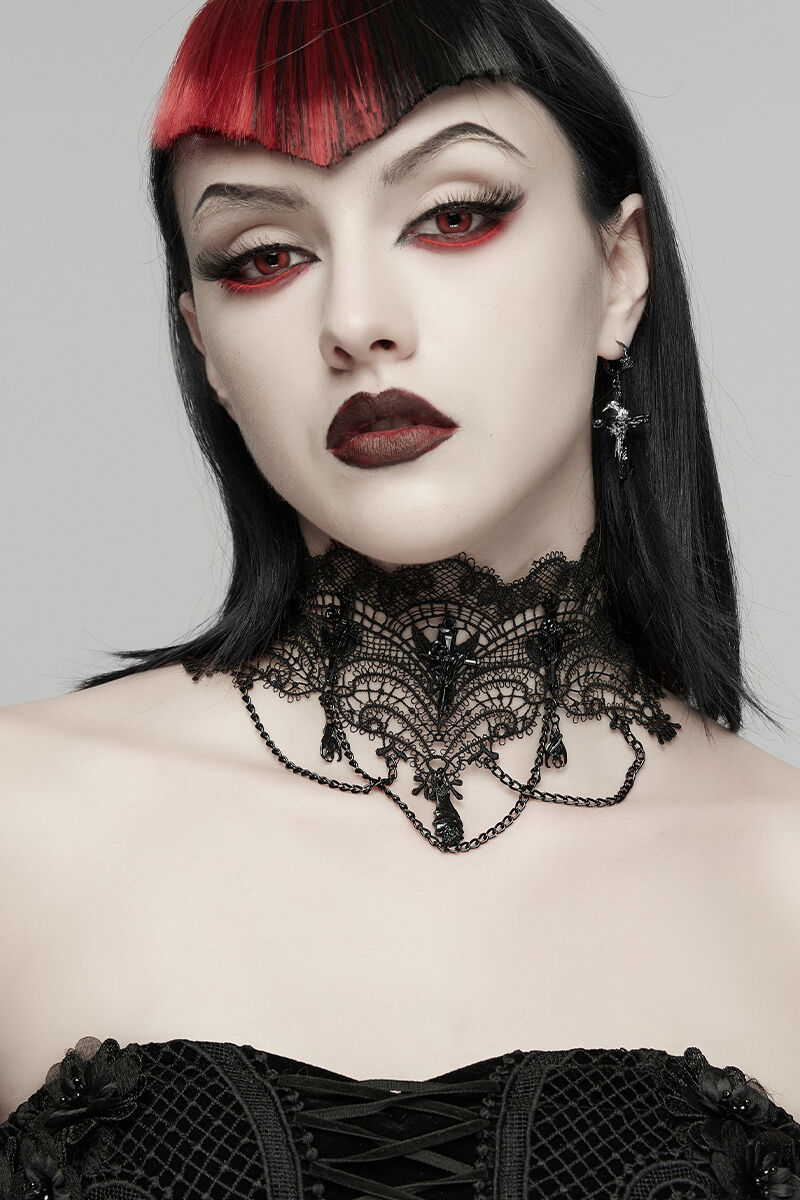 Punk Rave Halsband Nocturne Filigree